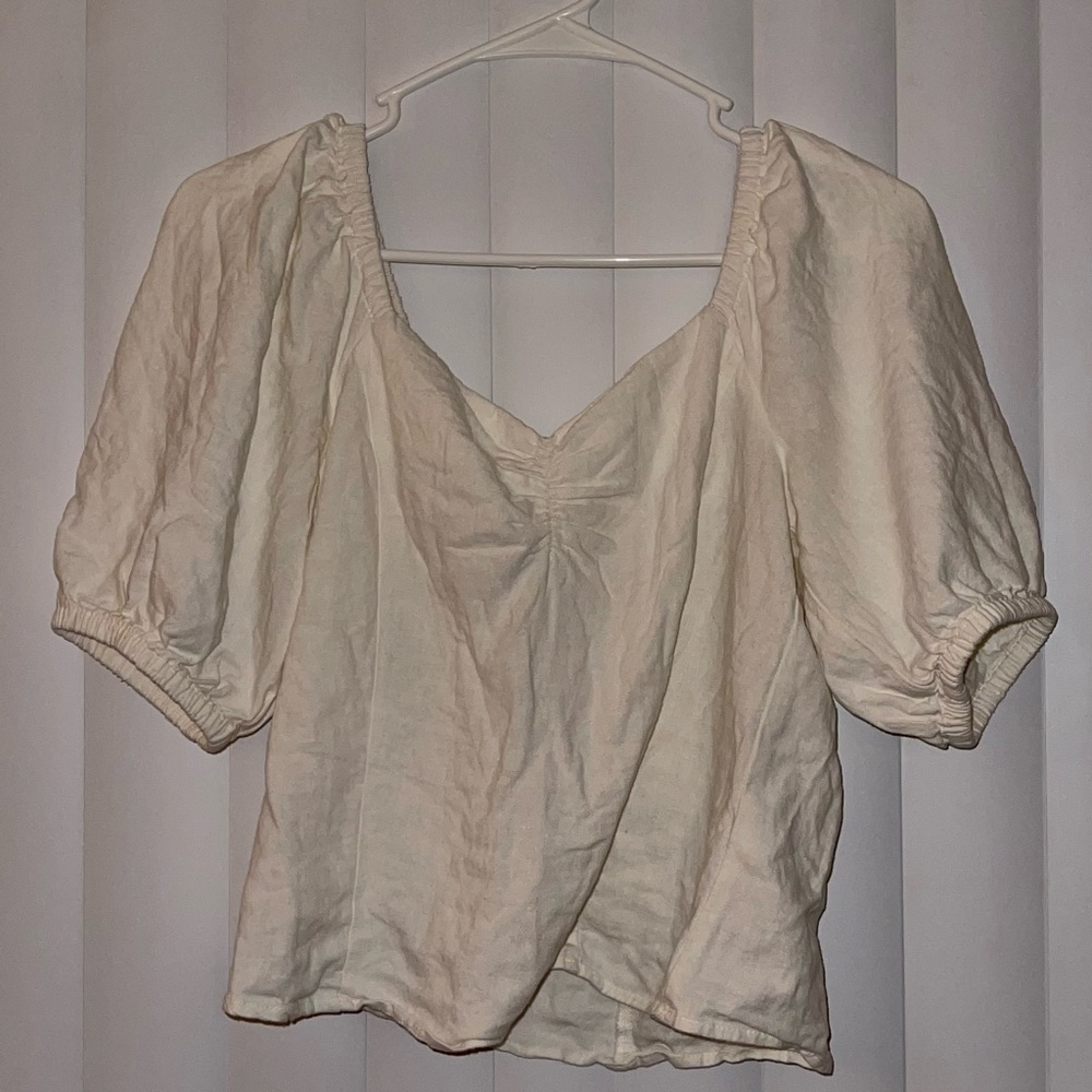 Off Shoulder Cream Top